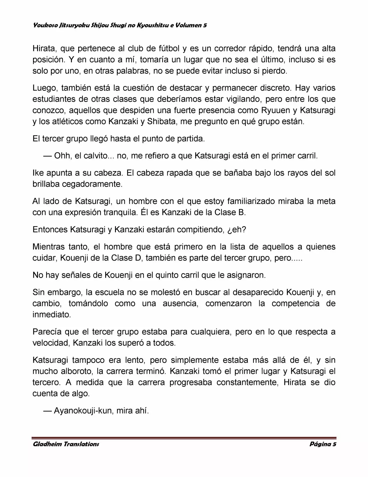 Página 5 del Manga