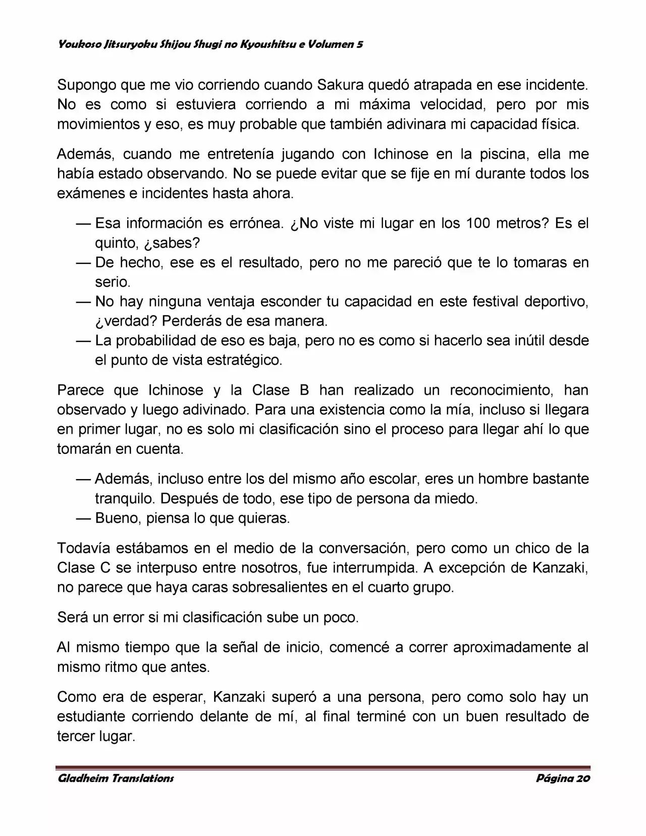 Página 20 del Manga