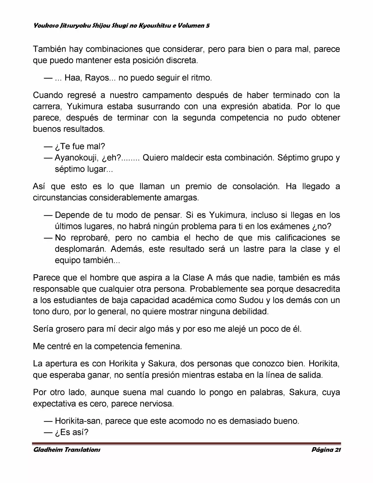 Página 21 del Manga