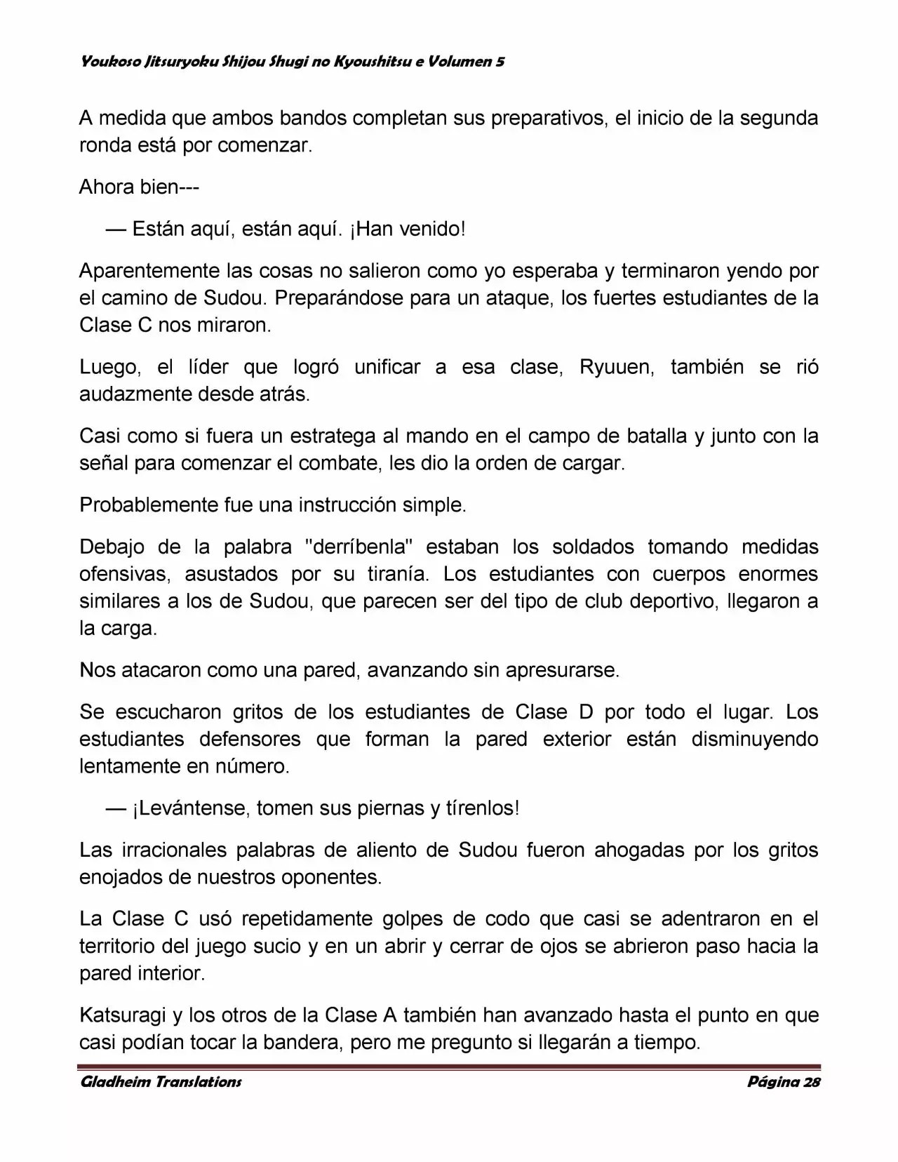 Página 28 del Manga