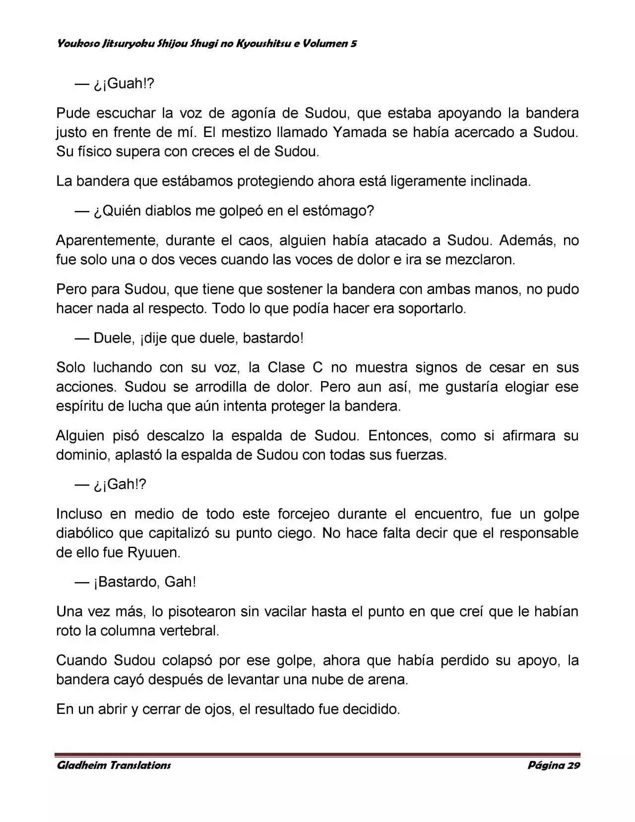 Página 29 del Manga