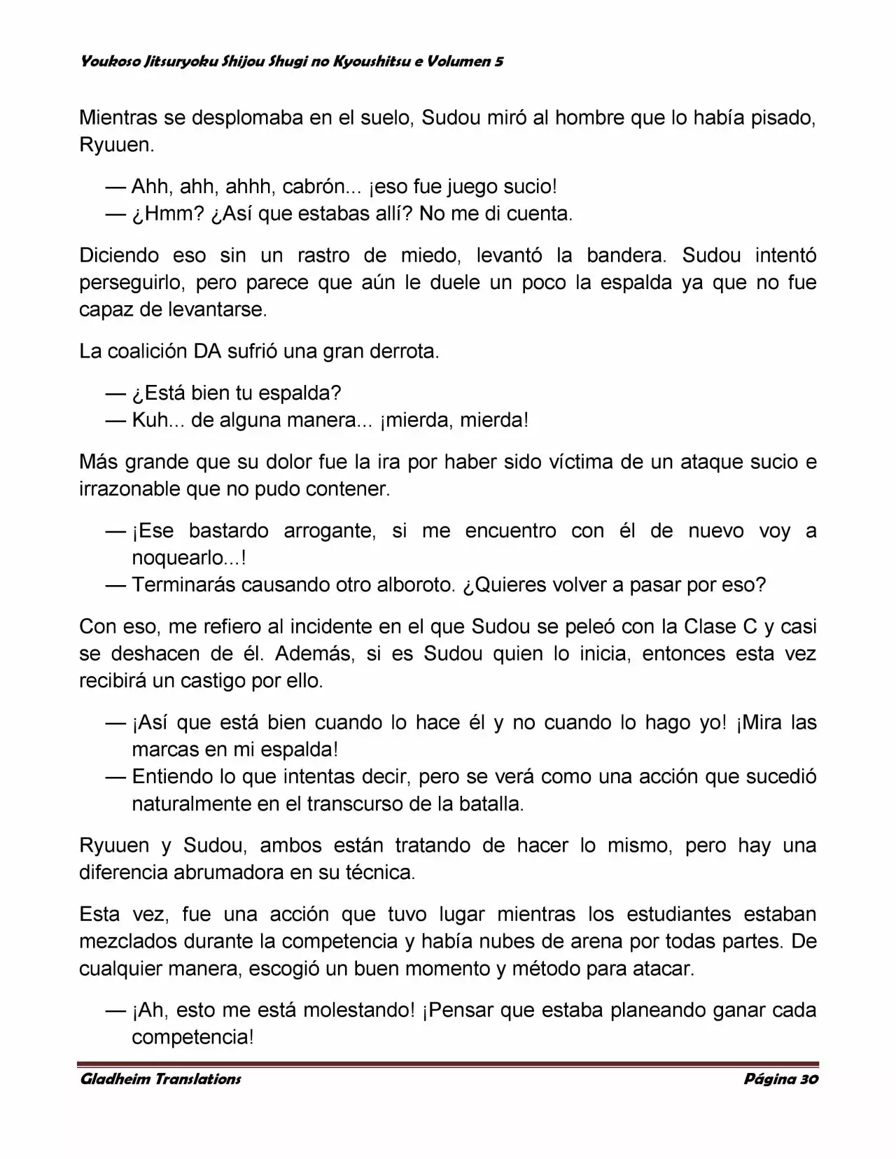 Página 30 del Manga