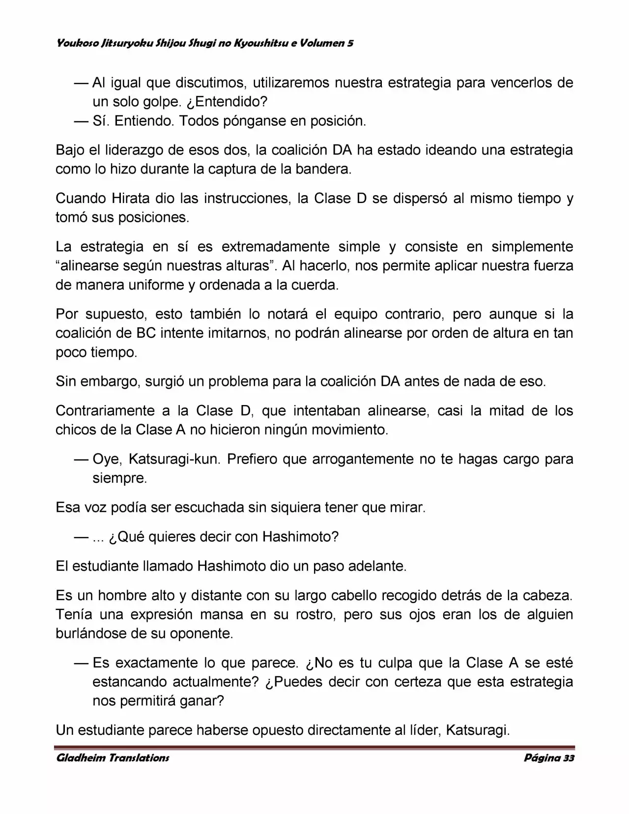 Página 33 del Manga