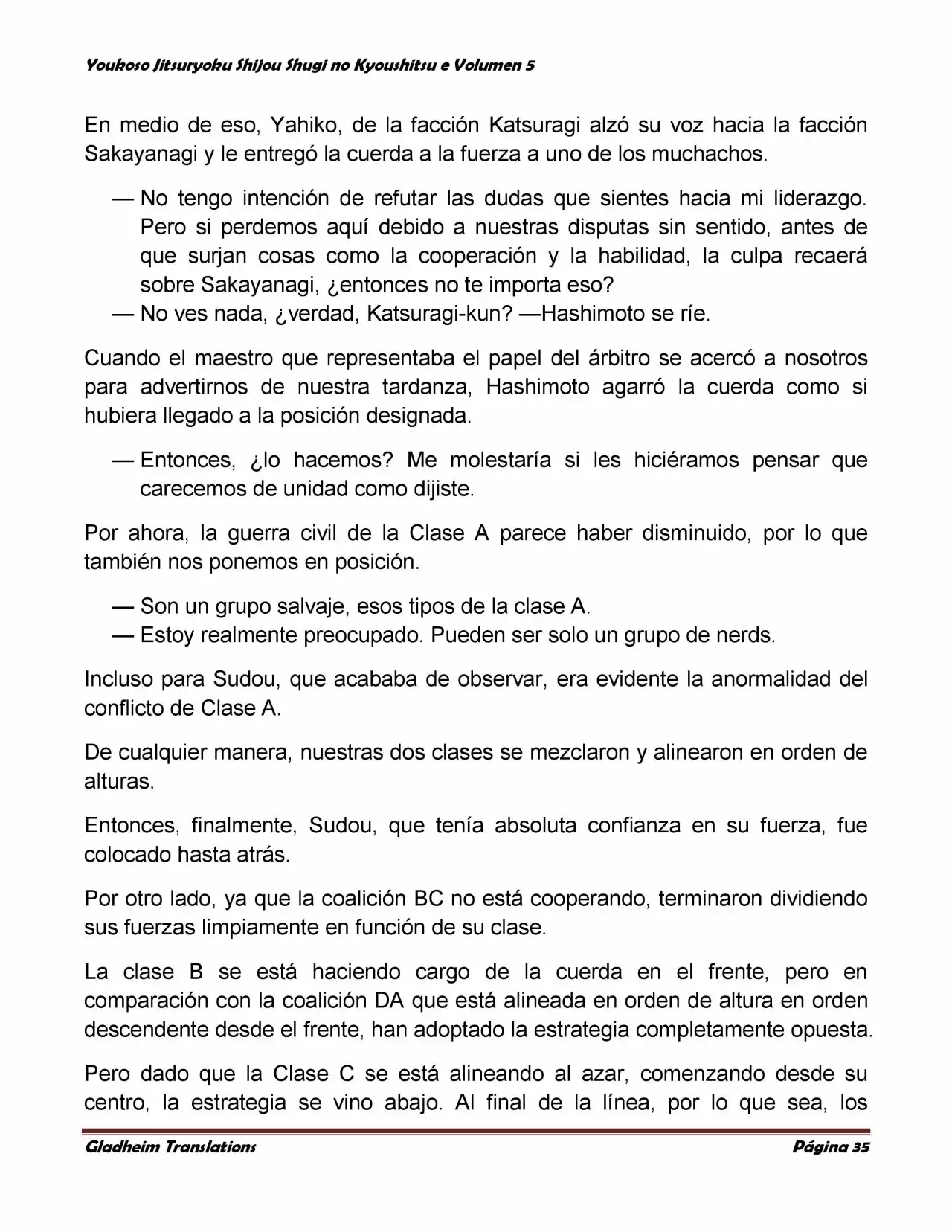 Página 35 del Manga