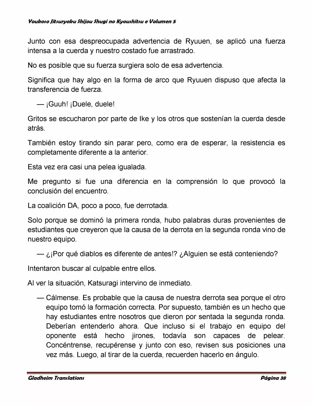 Página 38 del Manga