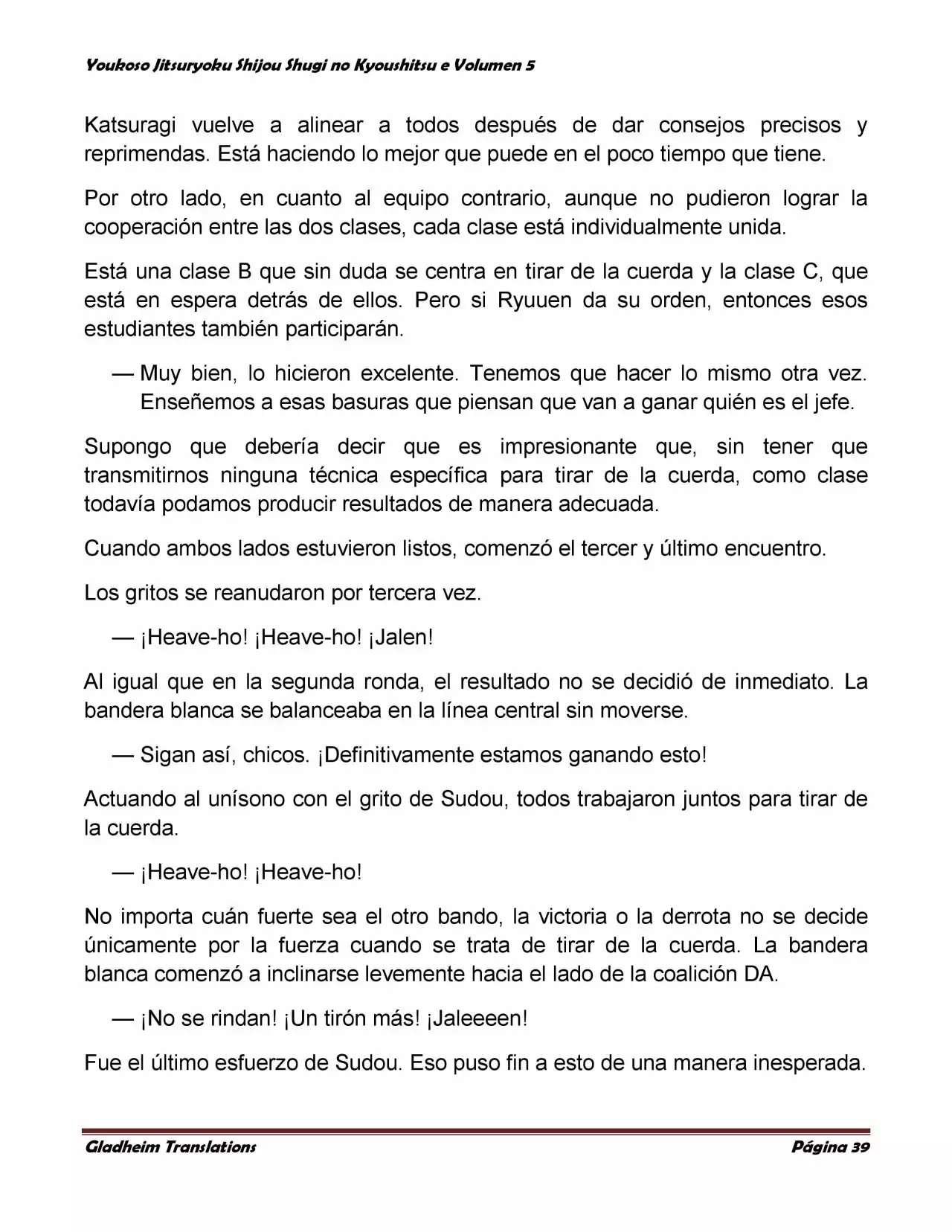 Página 39 del Manga