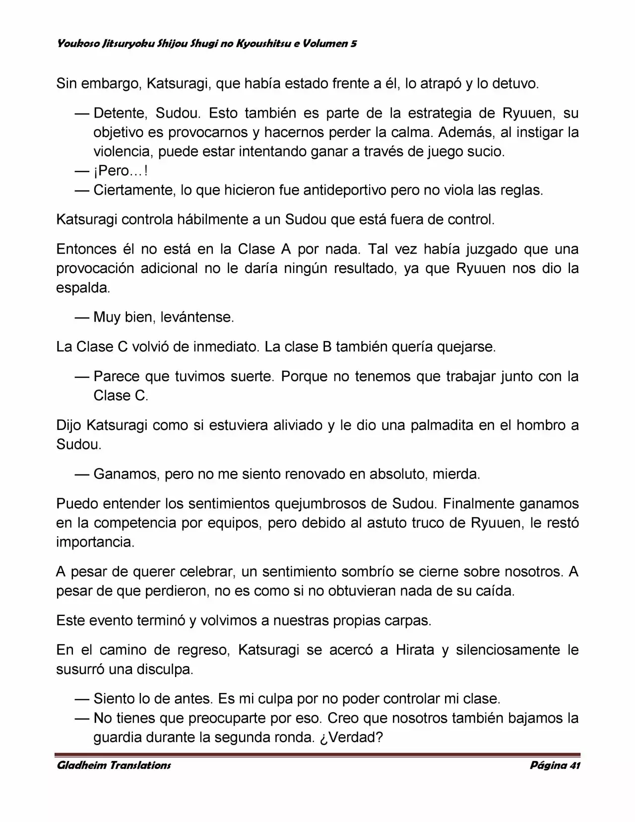 Página 41 del Manga