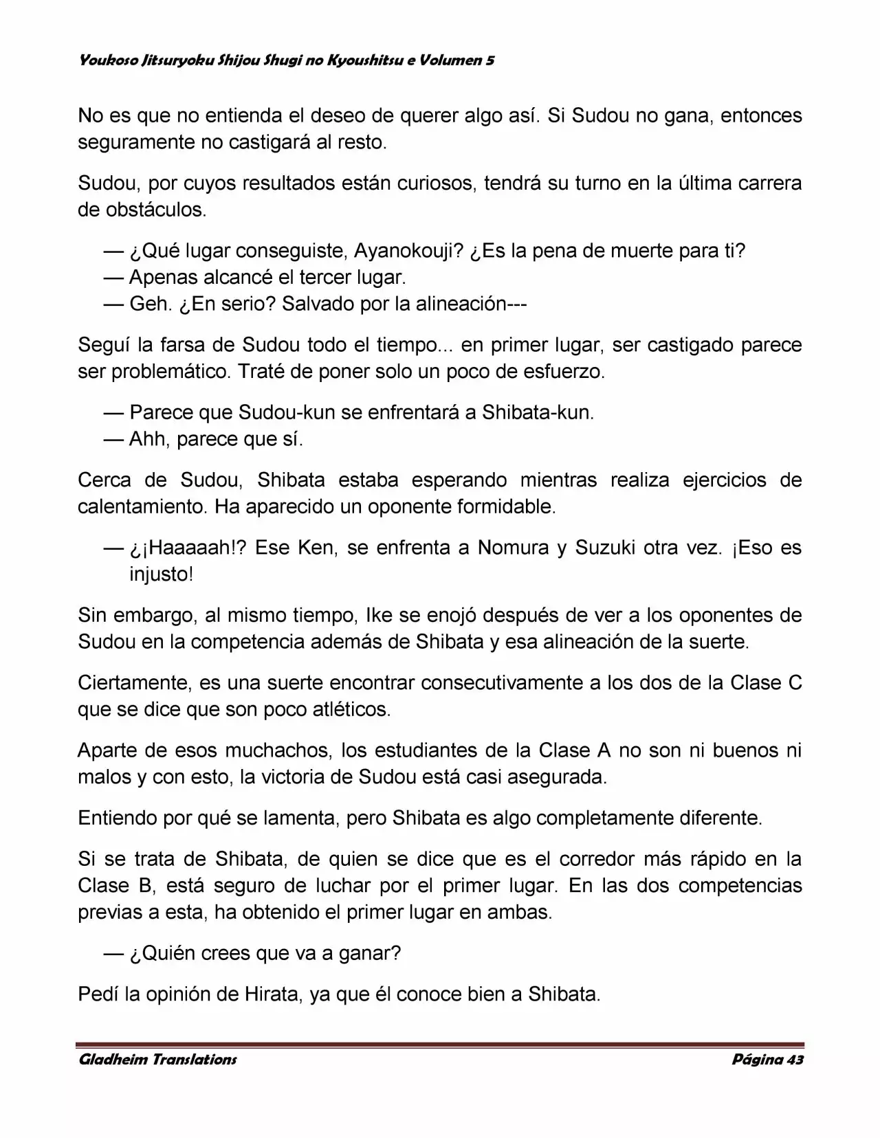 Página 43 del Manga