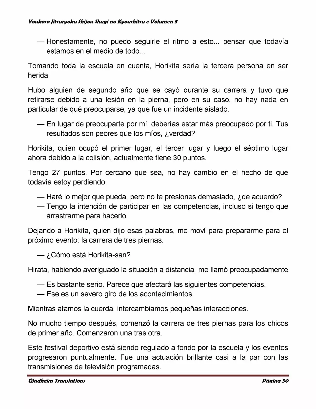 Página 50 del Manga