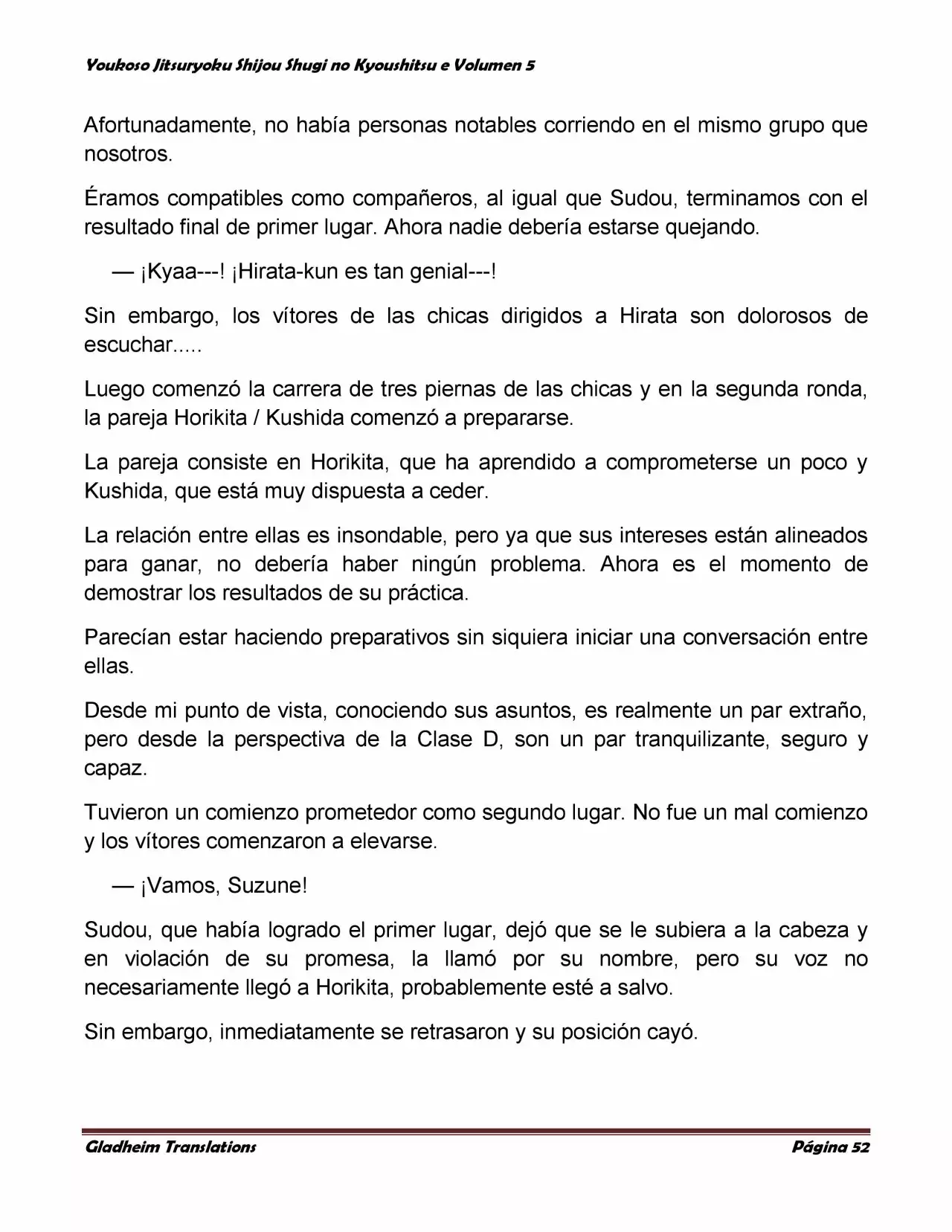 Página 52 del Manga