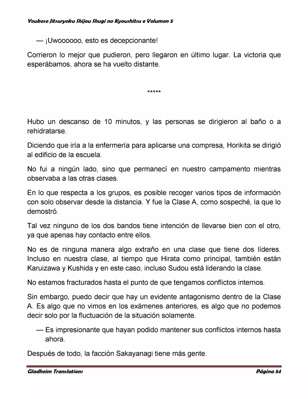 Página 54 del Manga