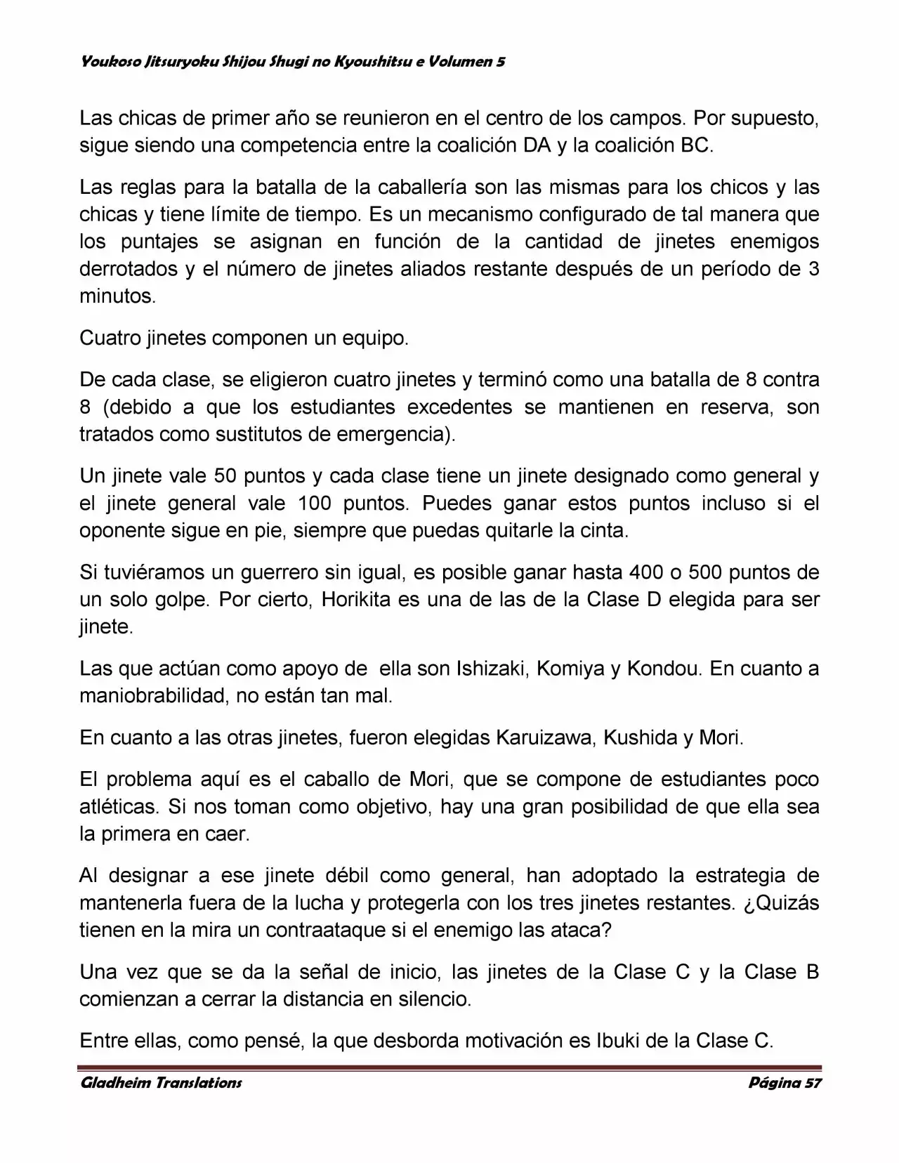 Página 57 del Manga