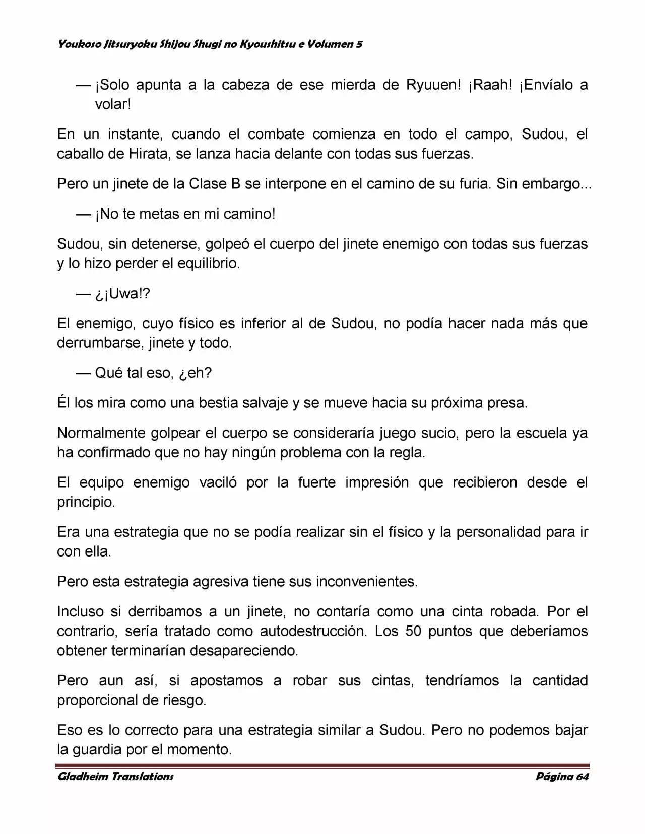 Página 64 del Manga