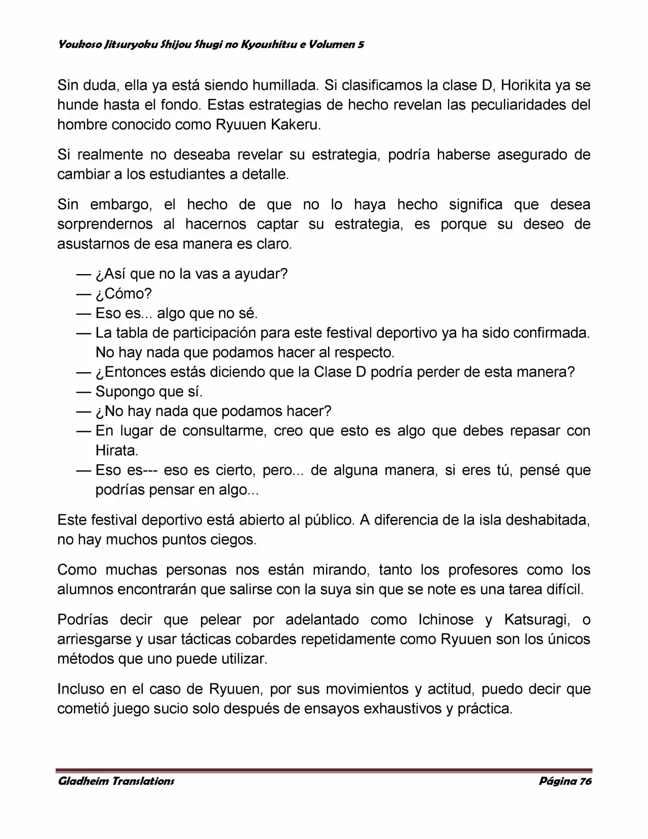 Página 76 del Manga