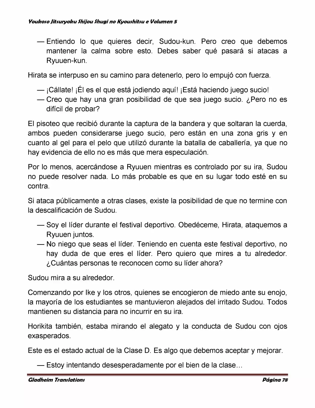 Página 78 del Manga