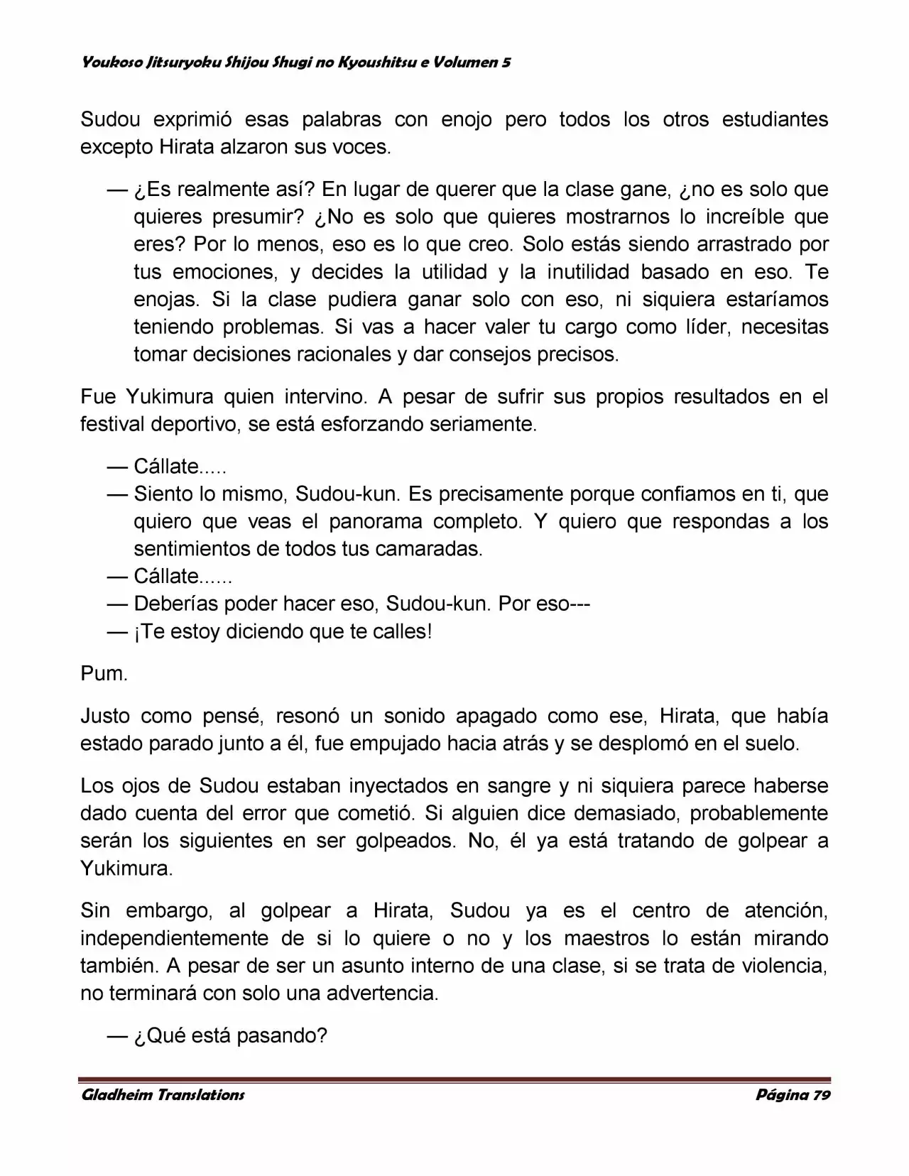 Página 79 del Manga