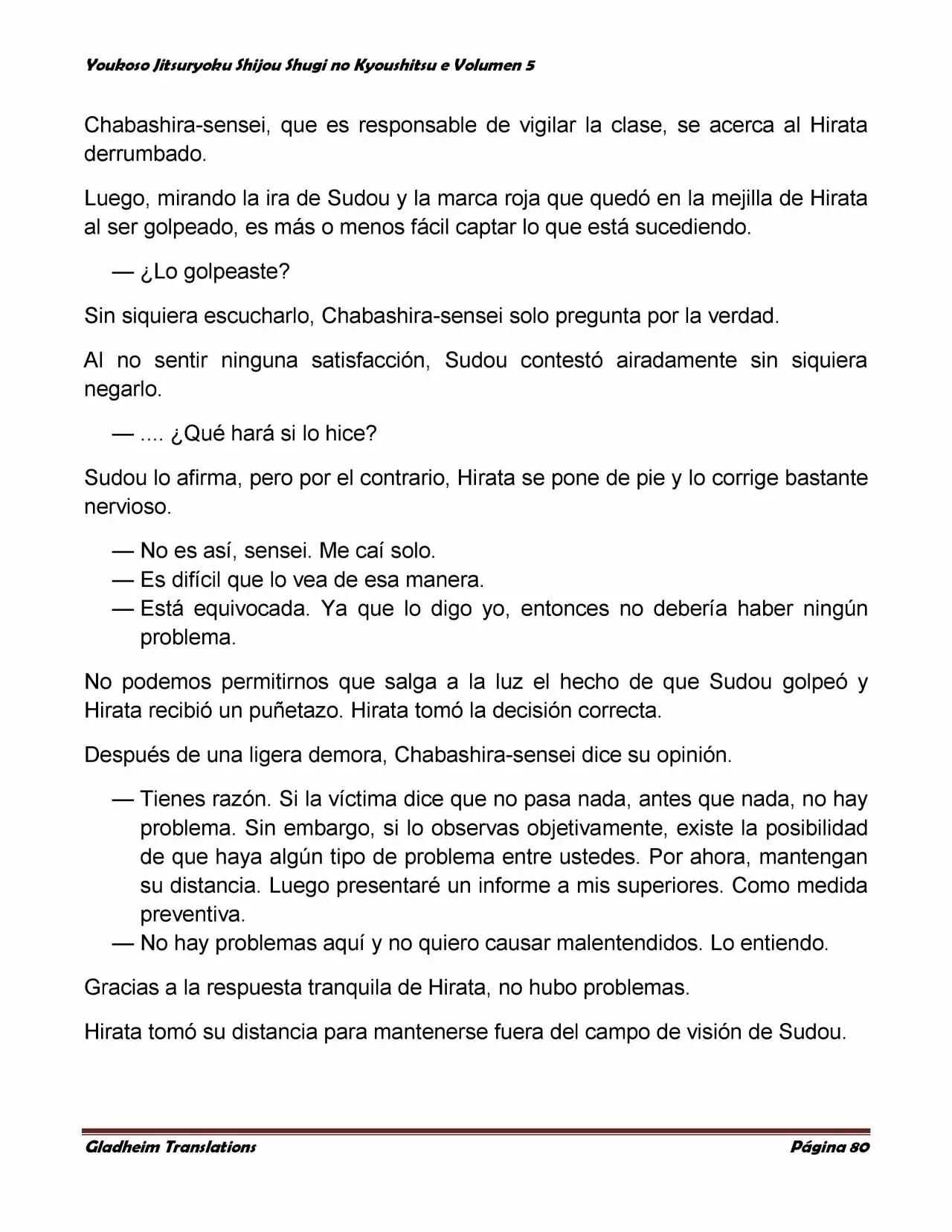 Página 80 del Manga