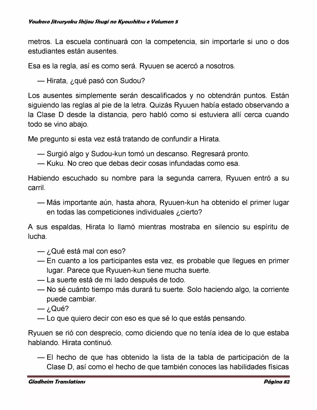 Página 82 del Manga