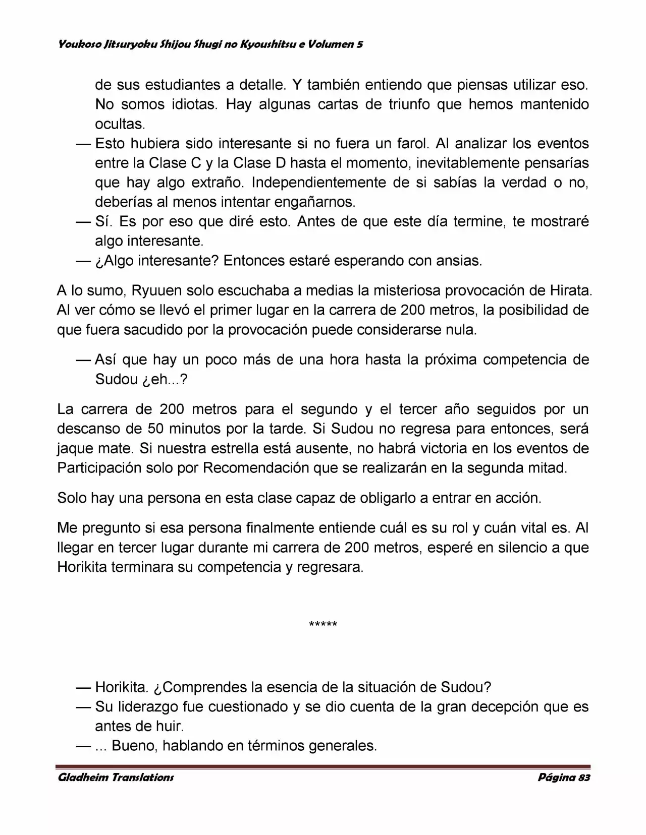 Página 83 del Manga