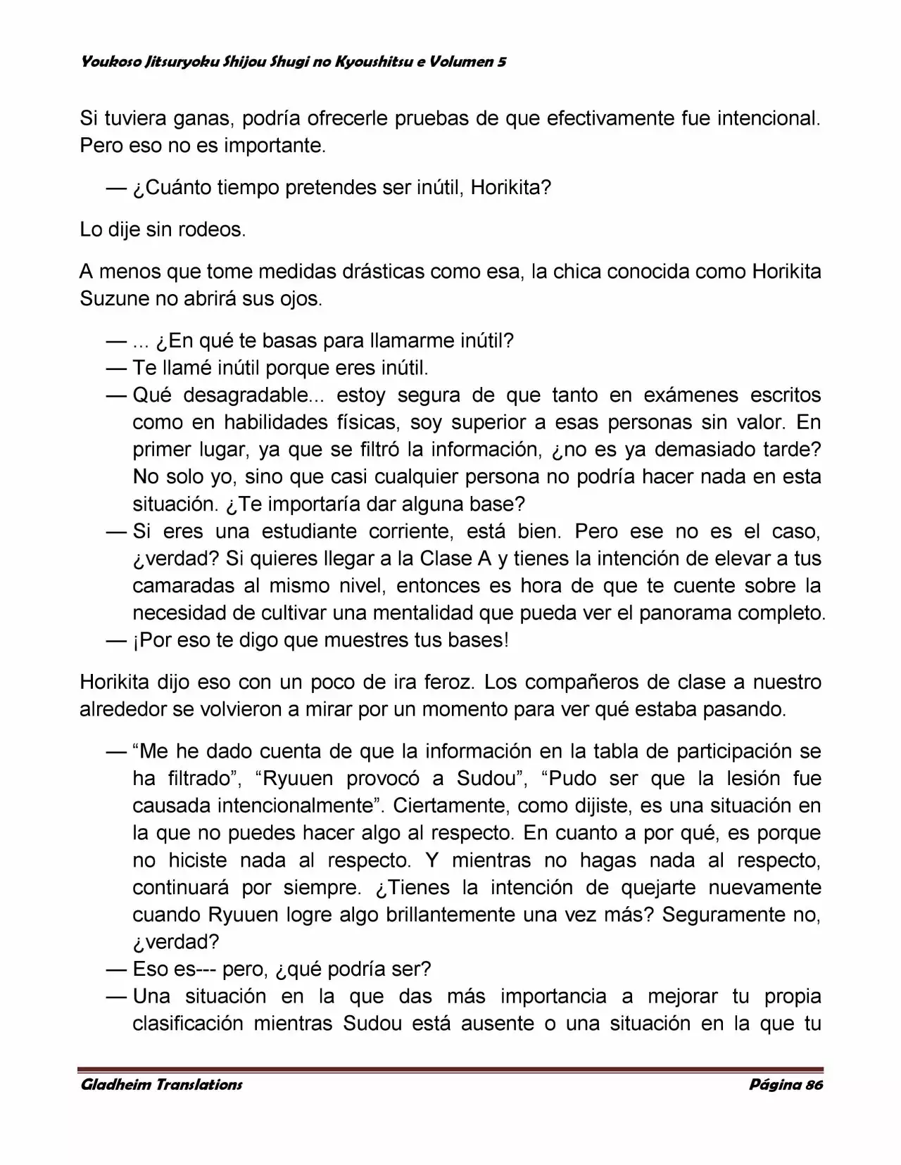 Página 86 del Manga