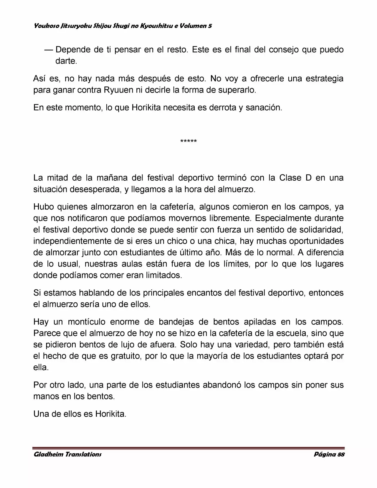 Página 88 del Manga
