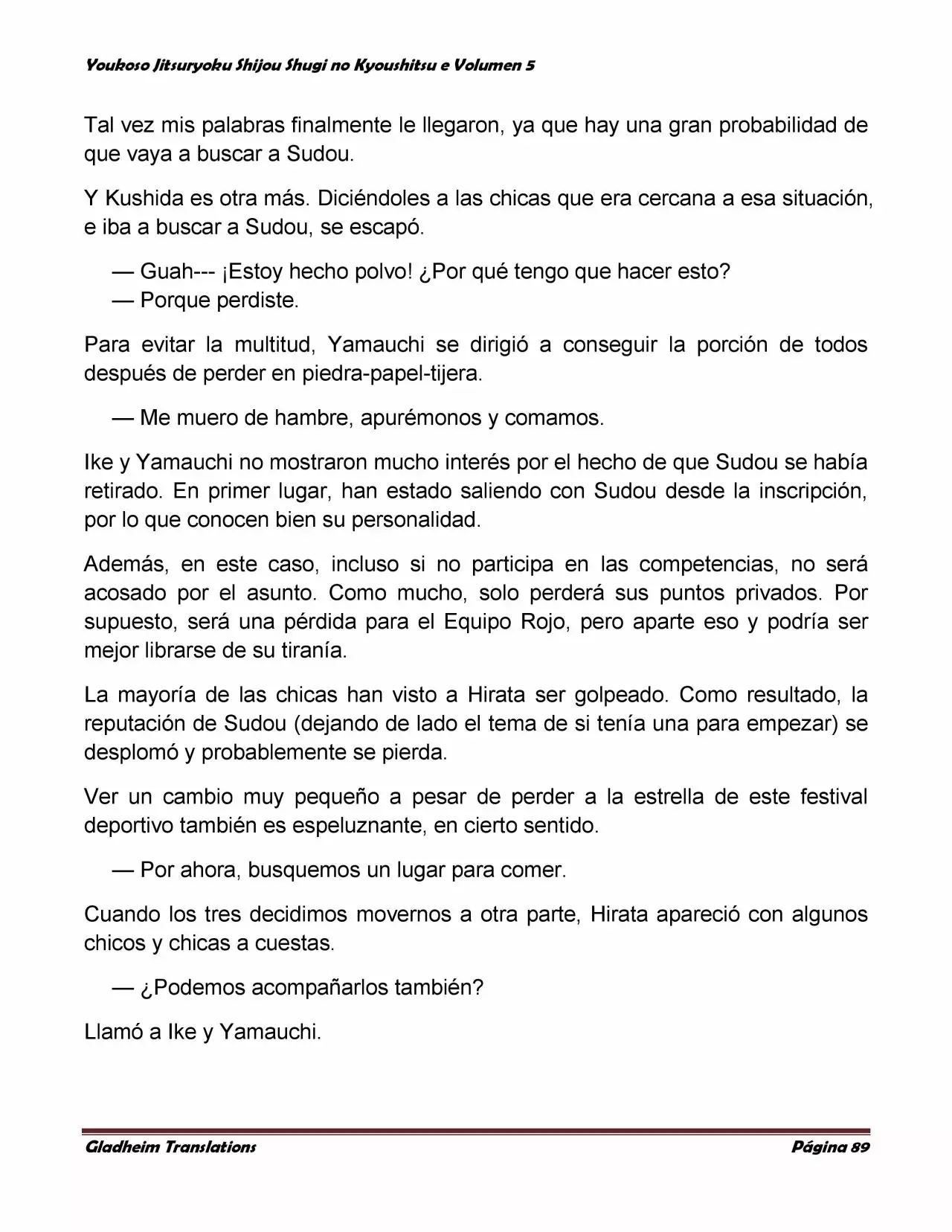 Página 89 del Manga