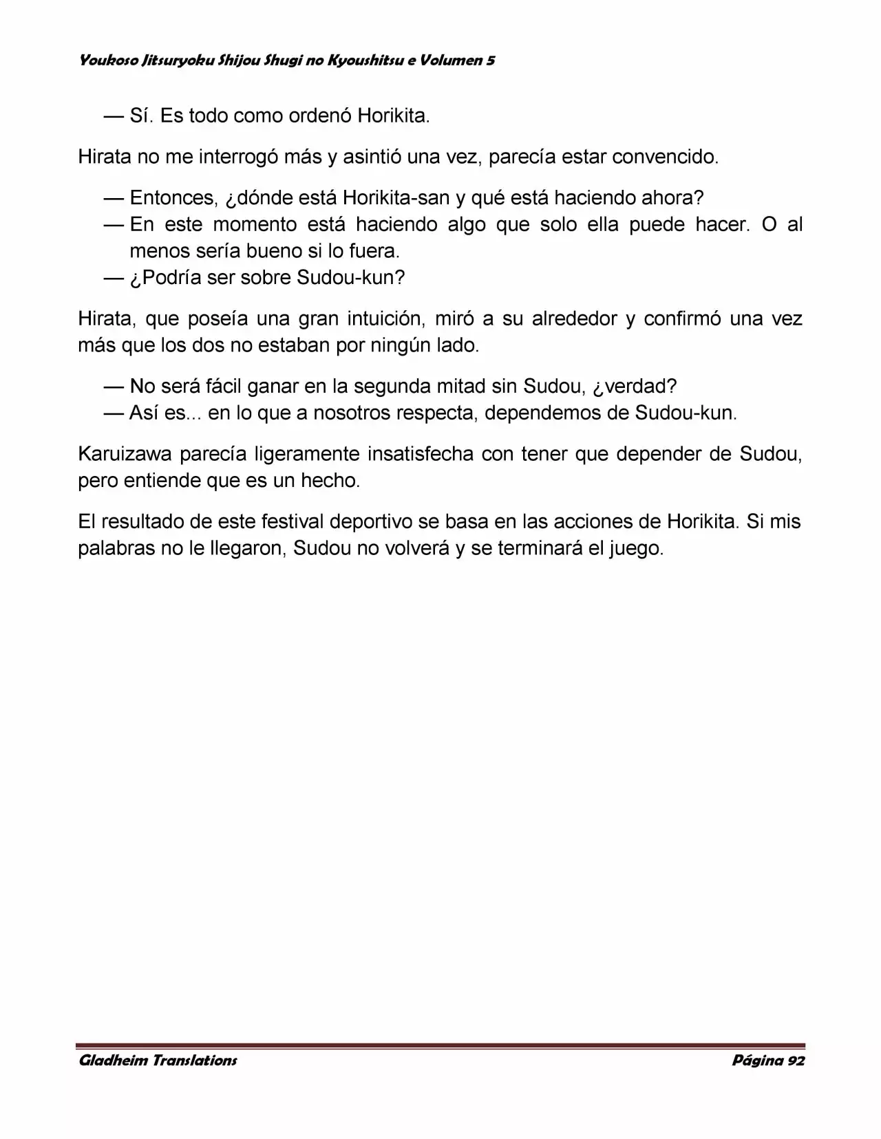 Página 92 del Manga