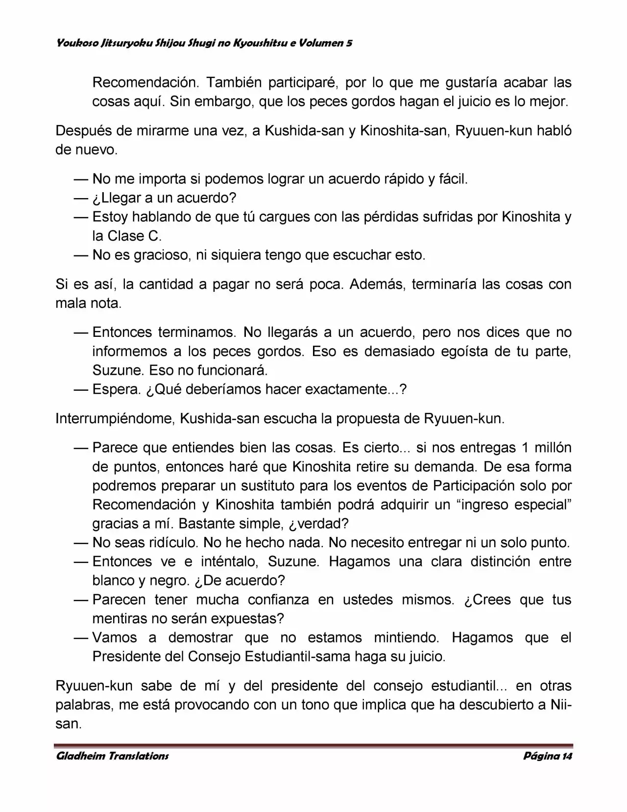 Página 14 del Manga