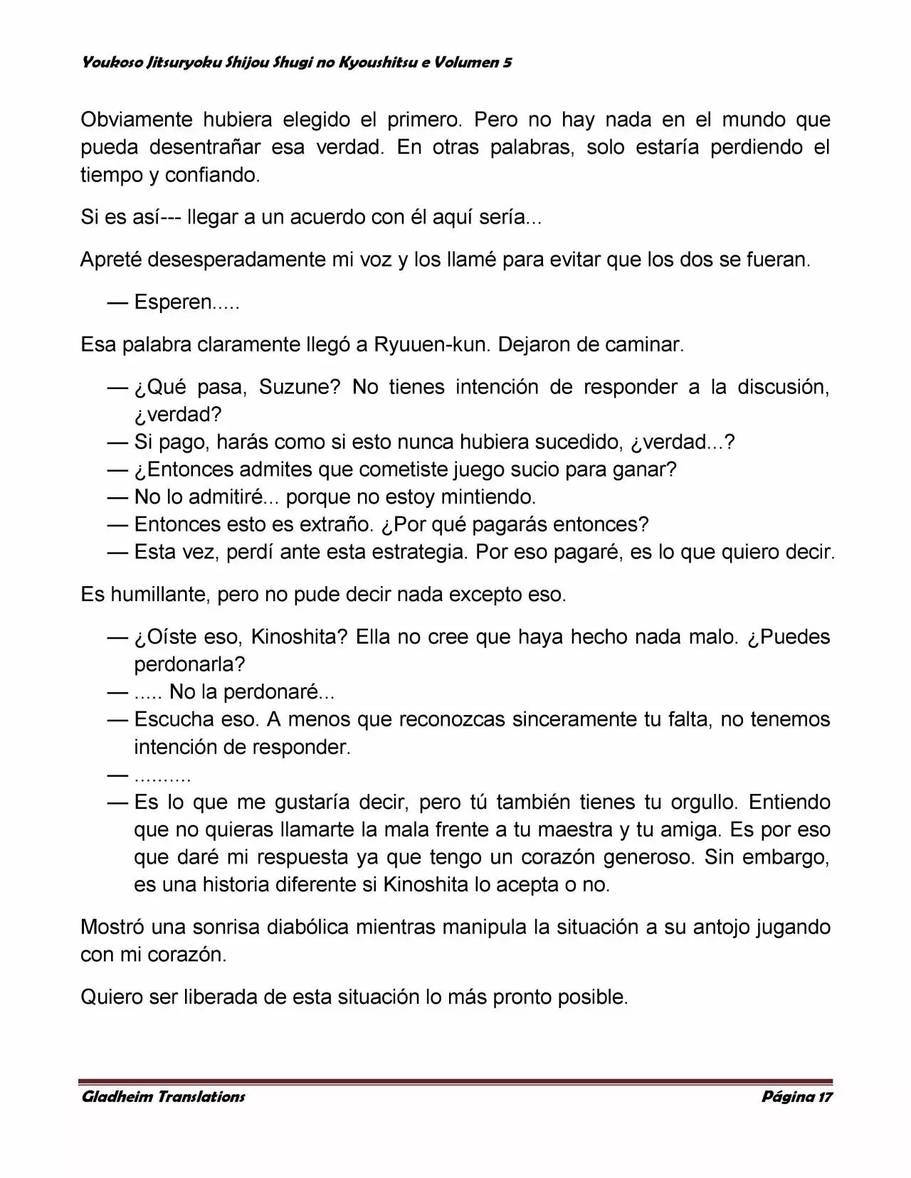 Página 17 del Manga