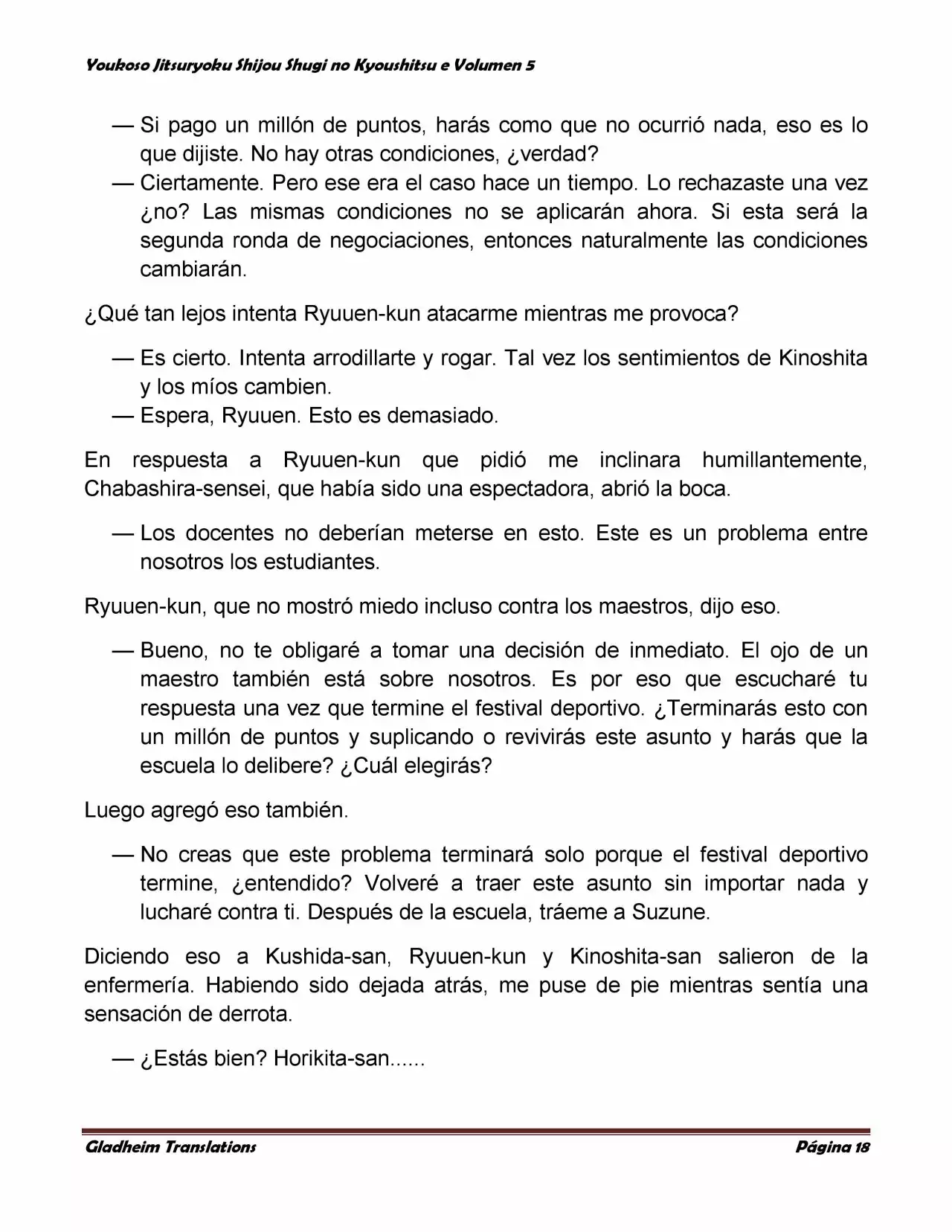 Página 18 del Manga