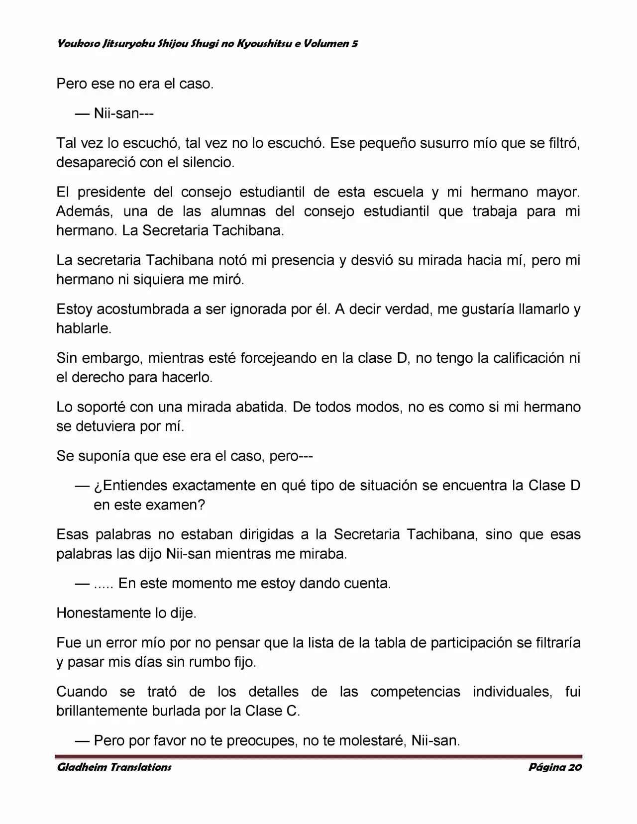 Página 20 del Manga