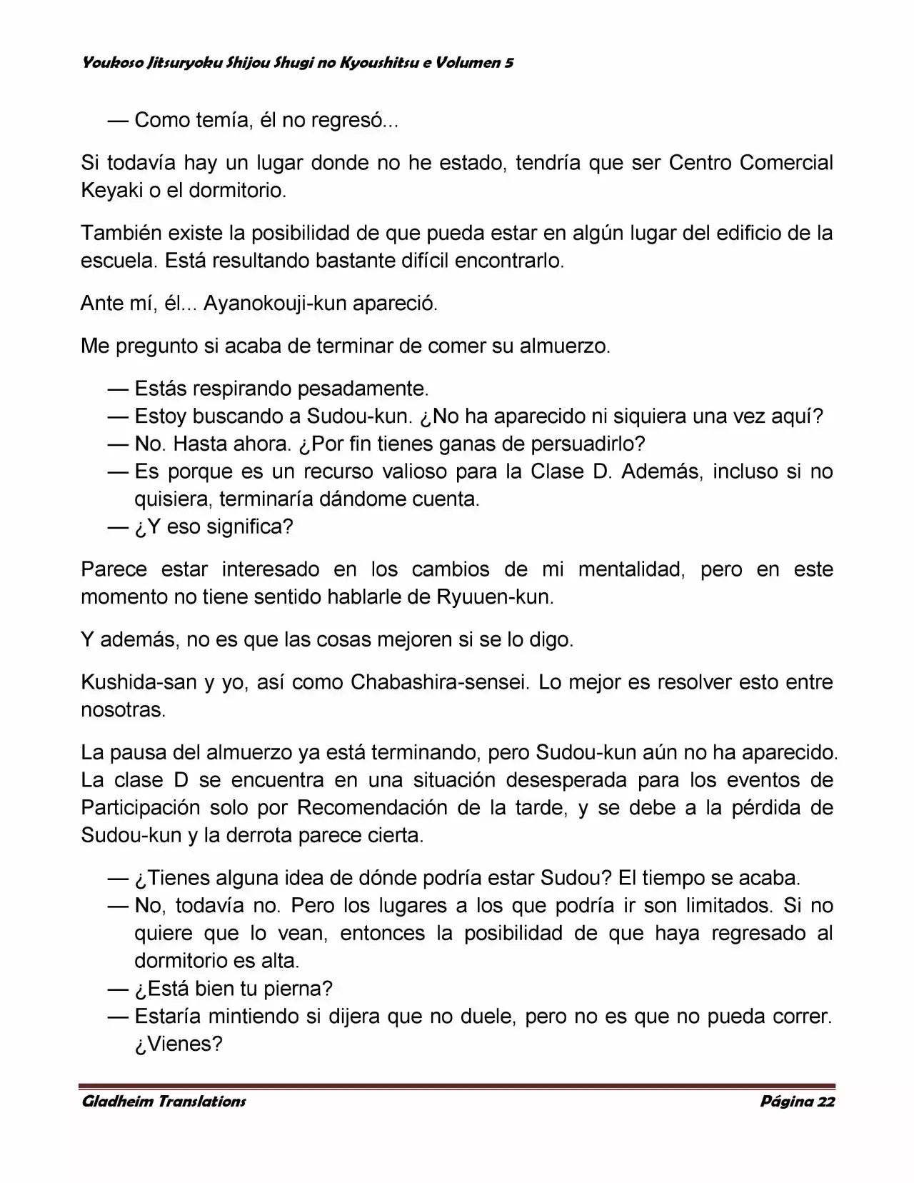 Página 22 del Manga