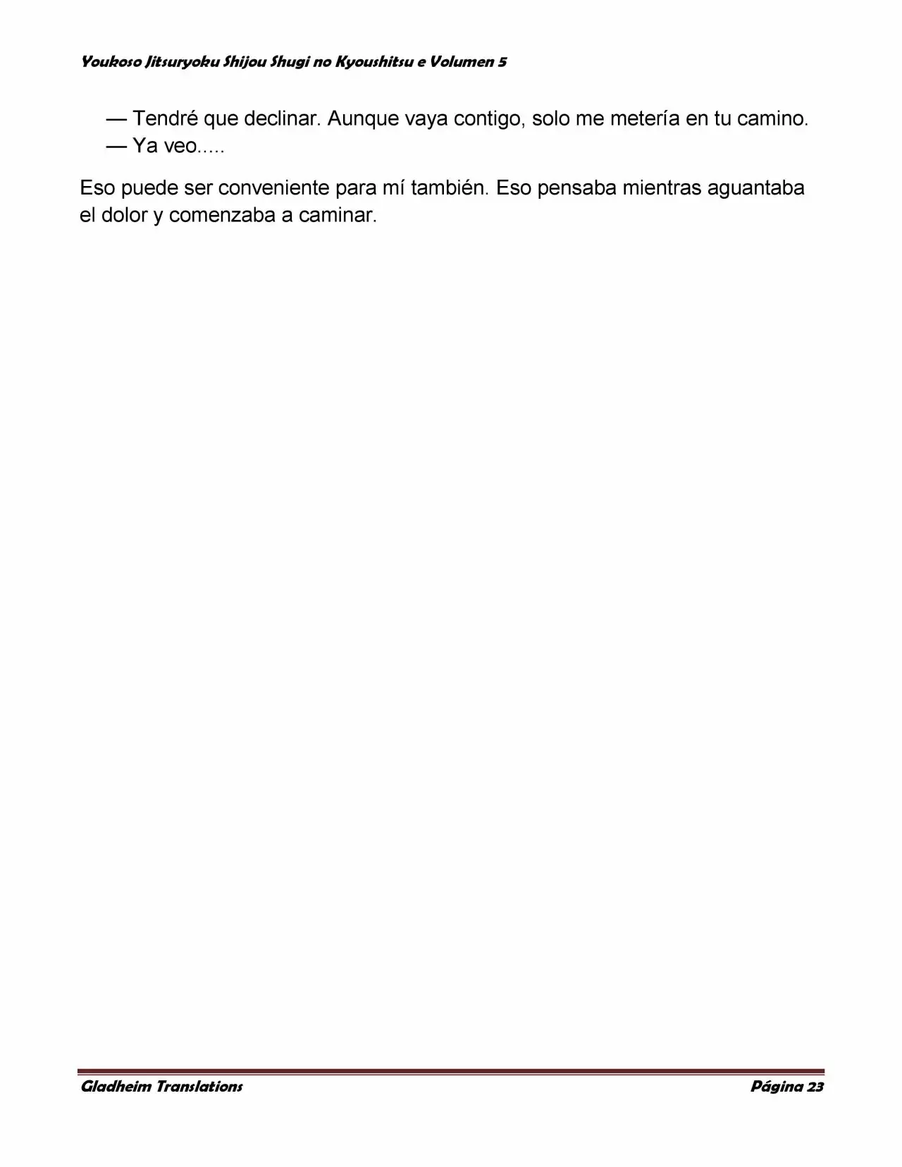 Página 23 del Manga