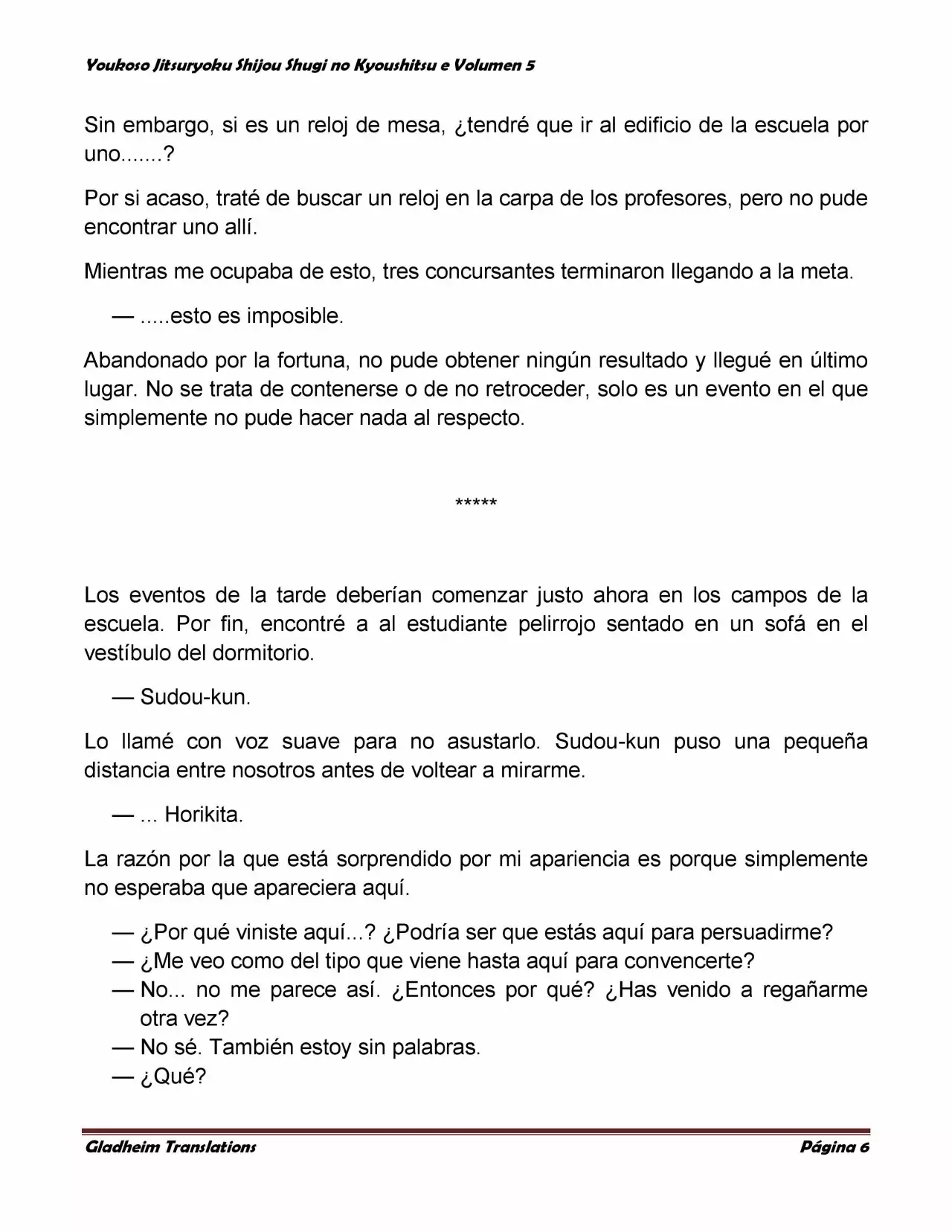 Página 6 del Manga