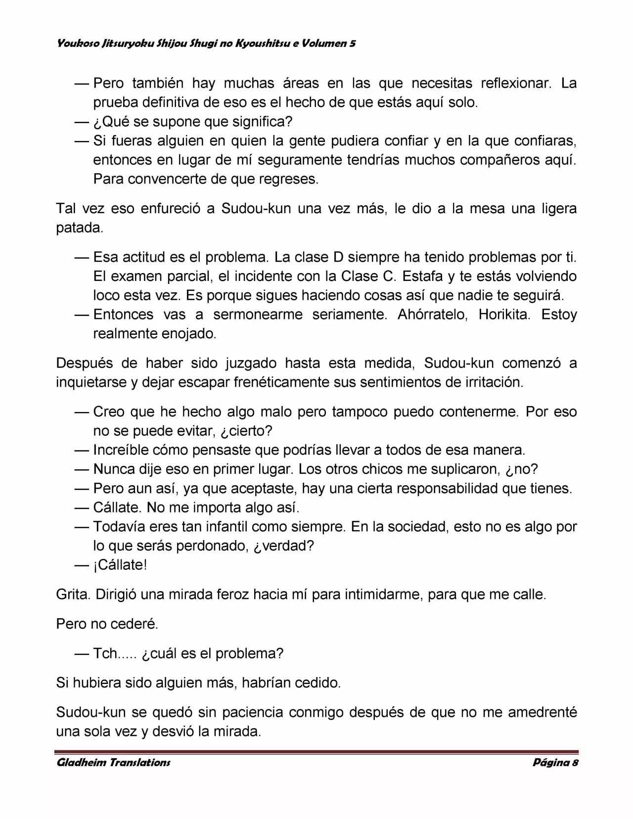 Página 8 del Manga