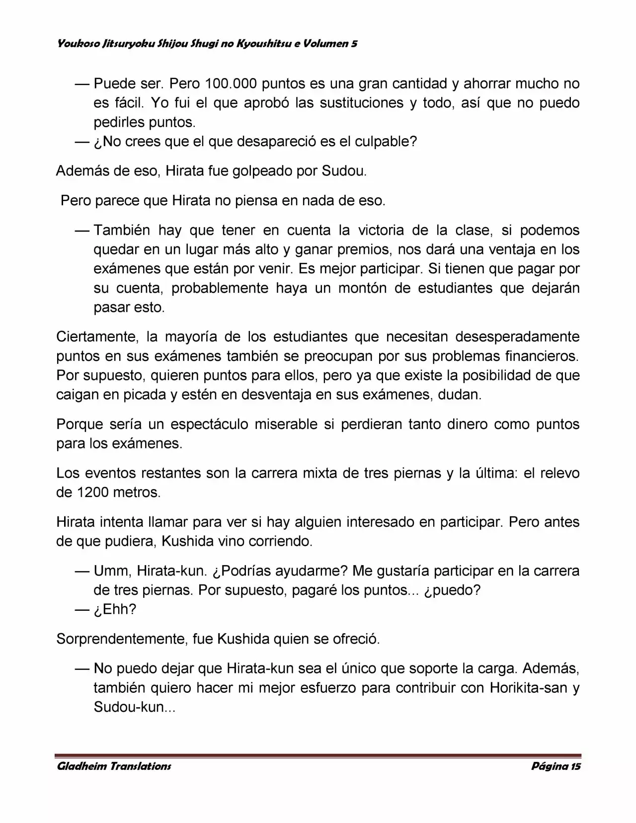 Página 15 del Manga