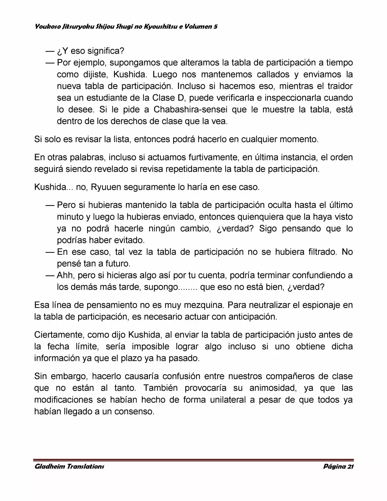 Página 21 del Manga