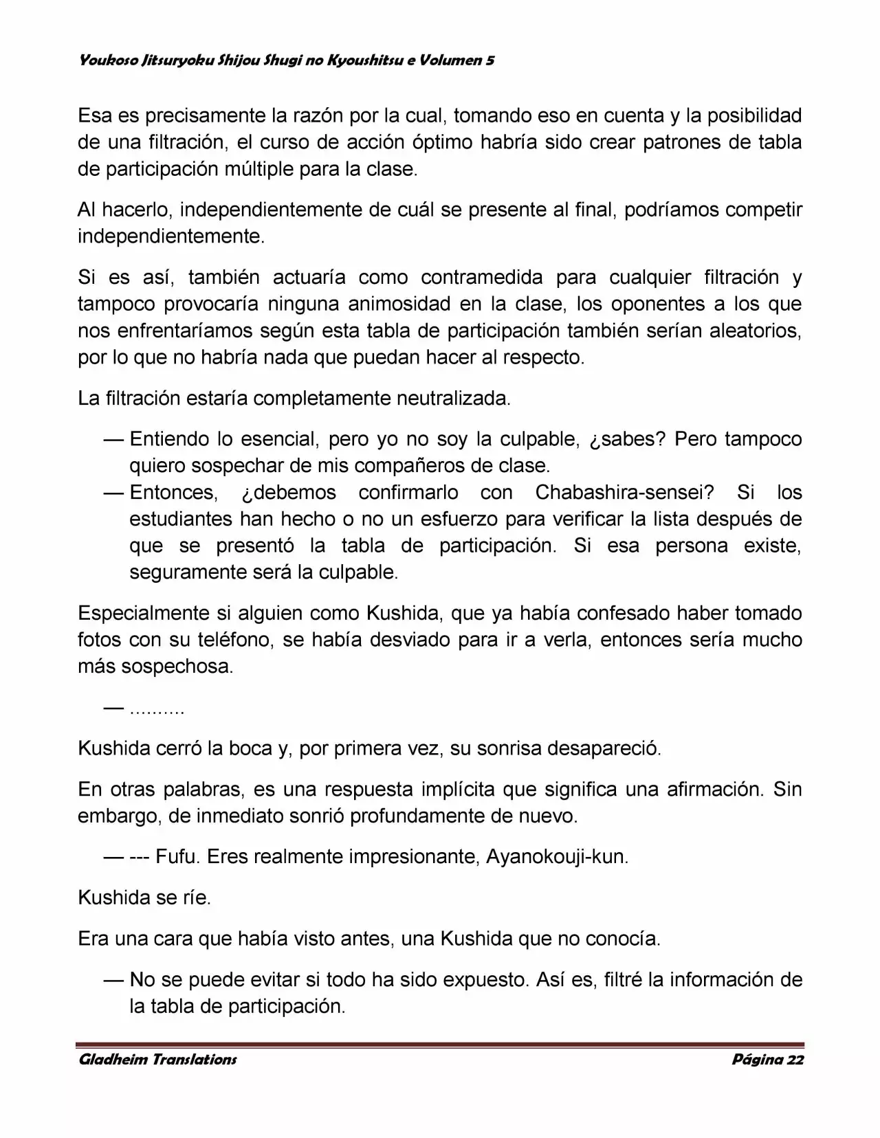 Página 22 del Manga