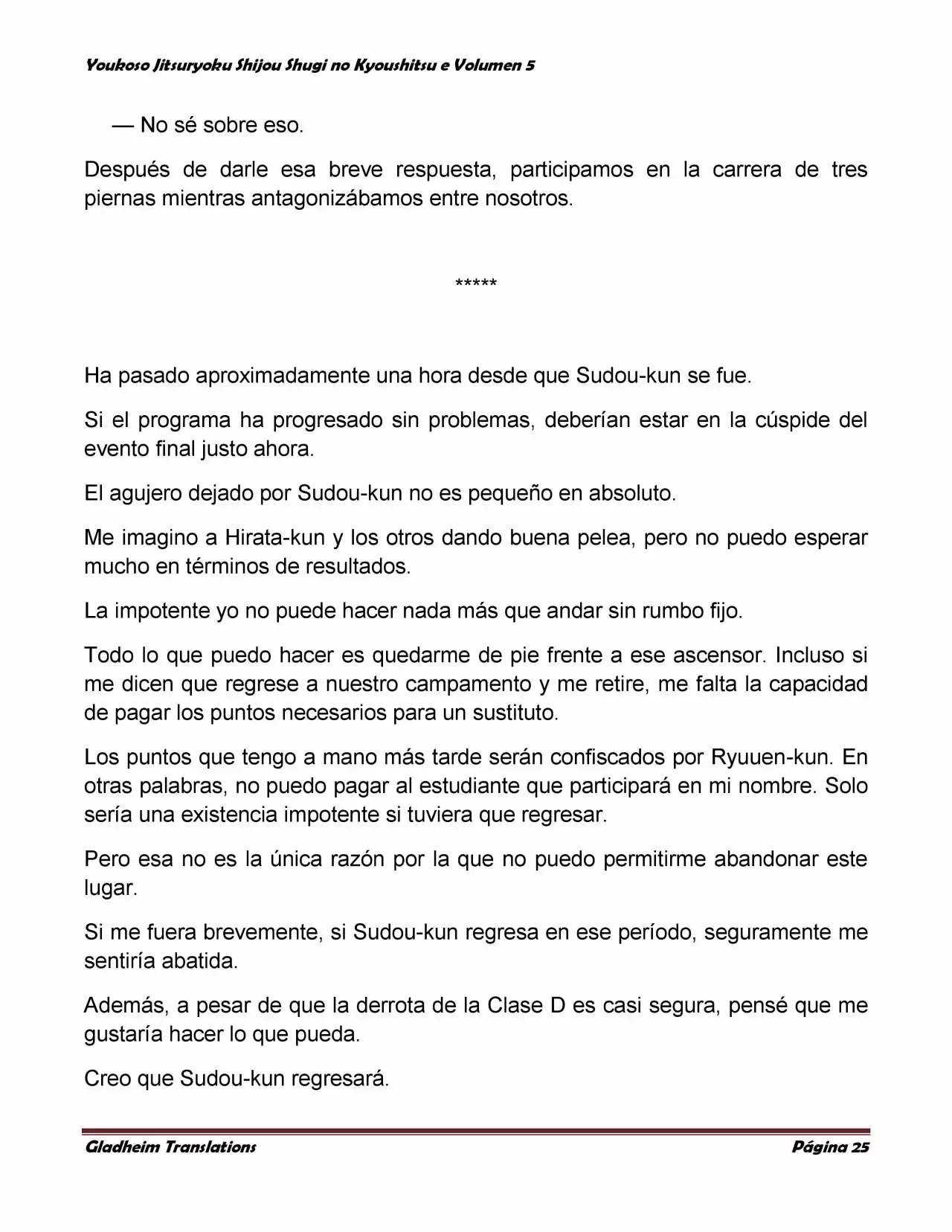 Página 25 del Manga