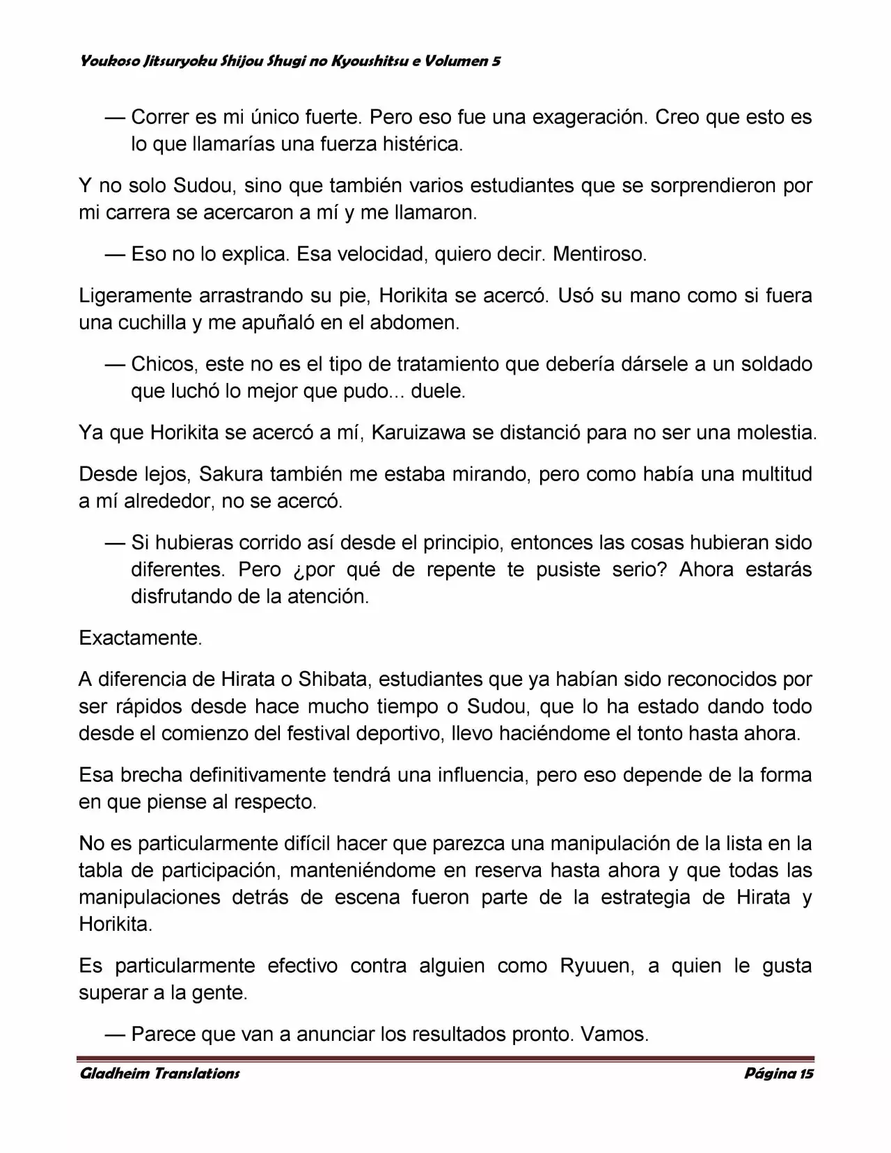 Página 15 del Manga