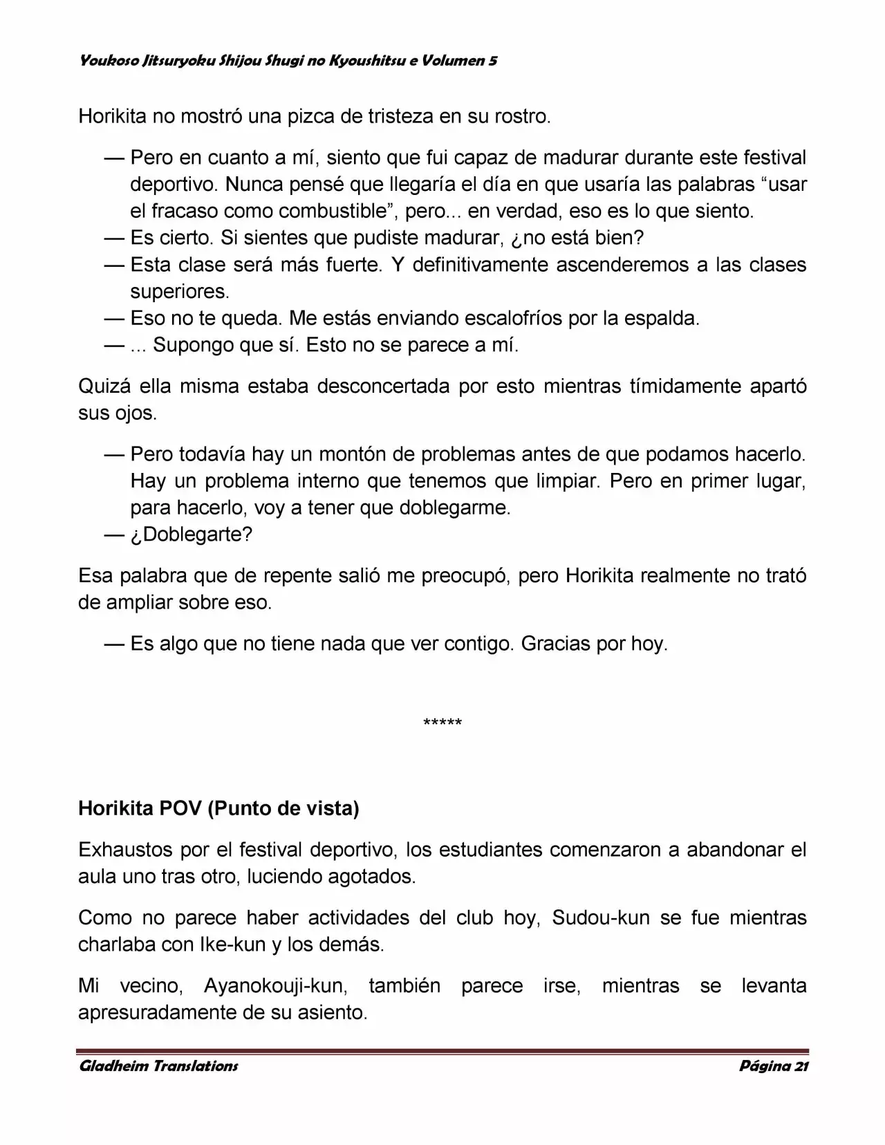 Página 21 del Manga