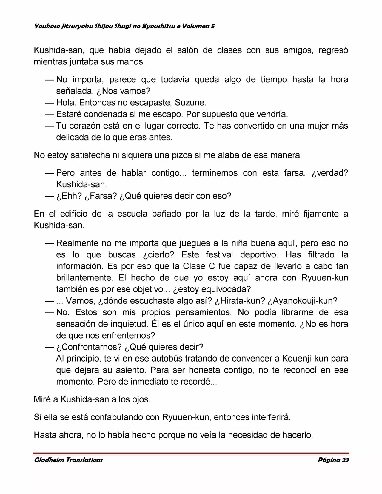 Página 23 del Manga