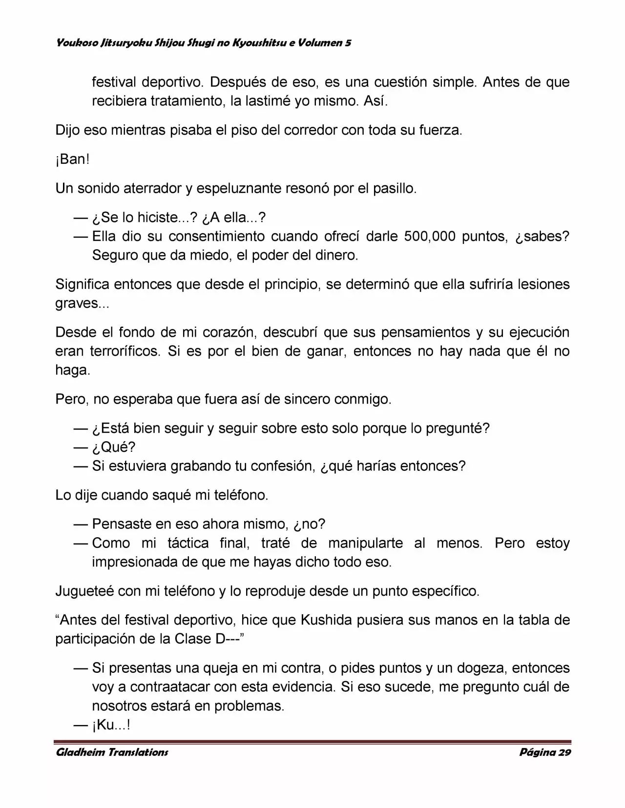 Página 29 del Manga