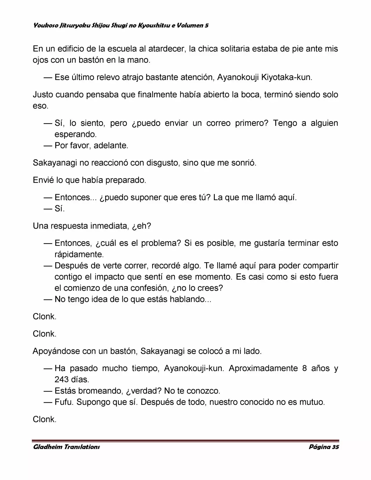 Página 35 del Manga