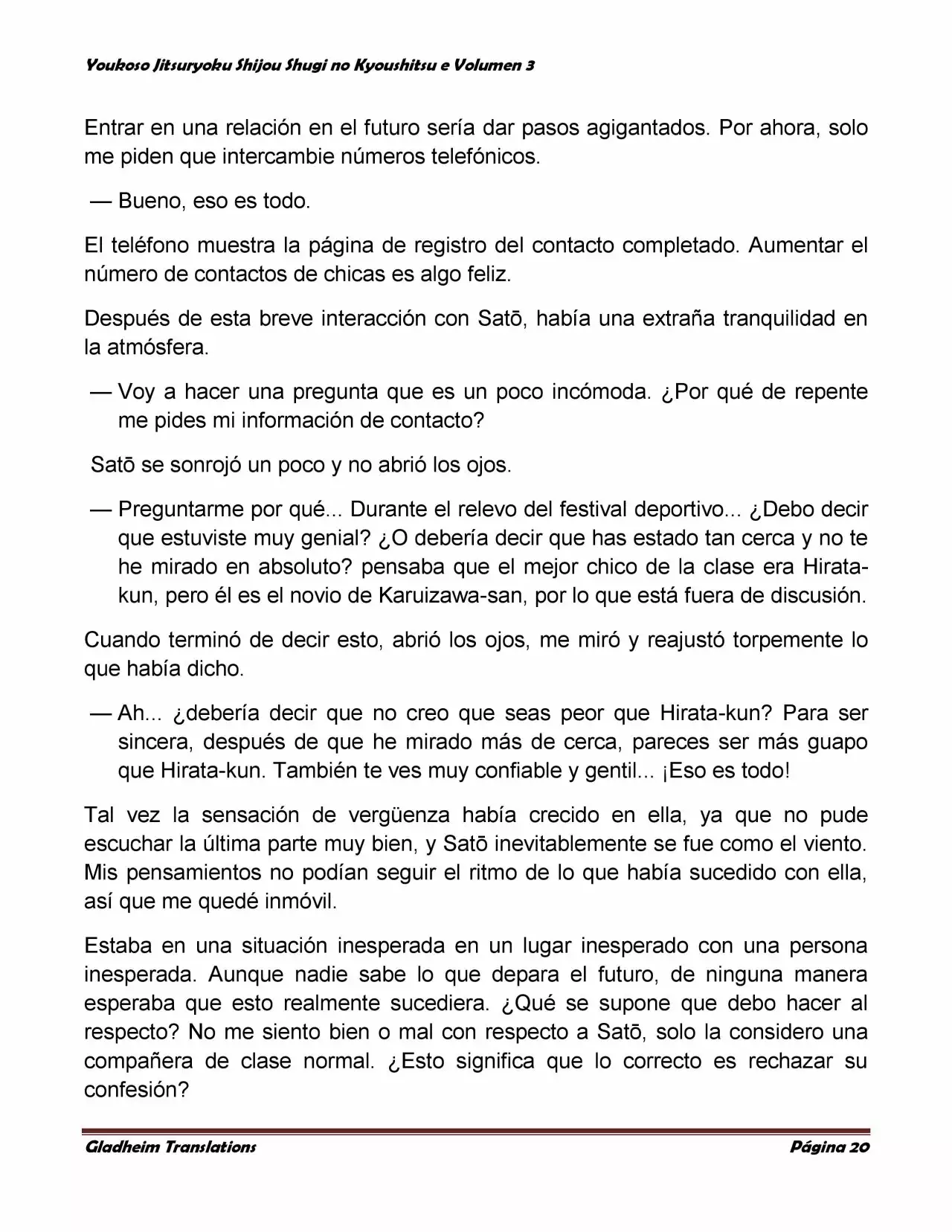 Página 20 del Manga