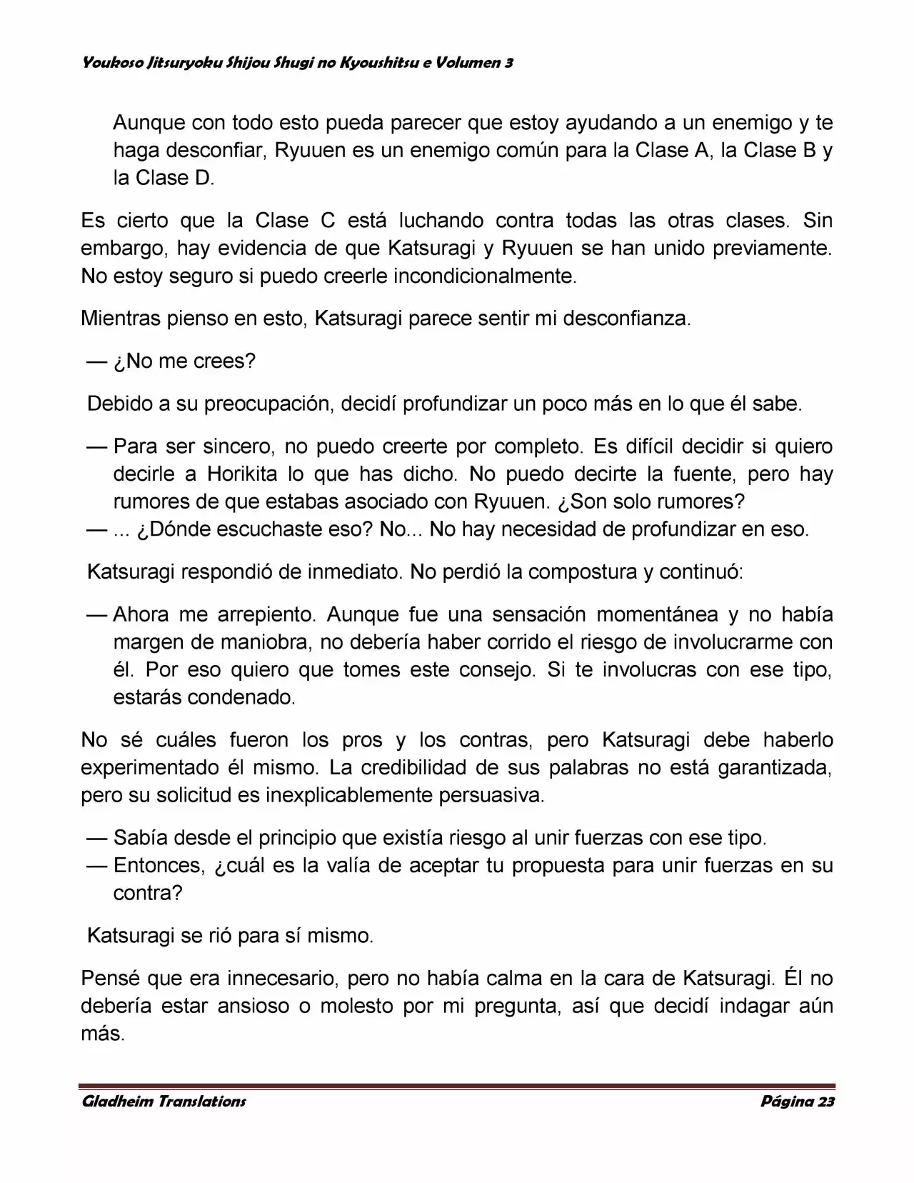 Página 23 del Manga