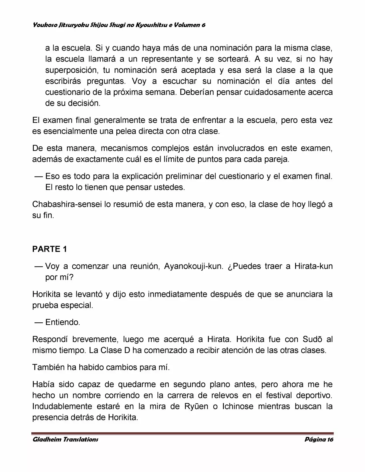Página 16 del Manga