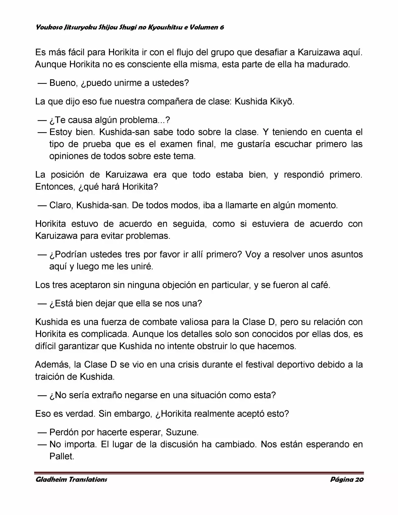 Página 20 del Manga