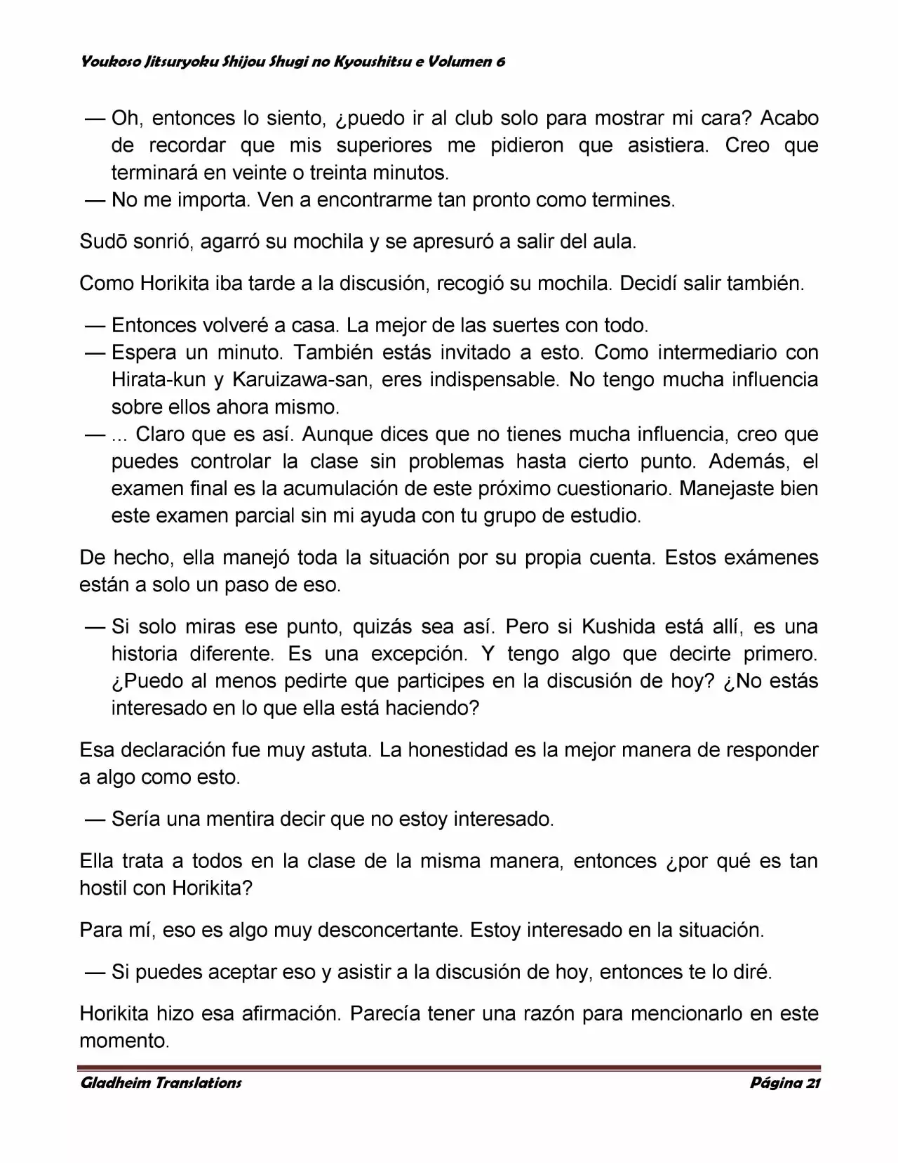 Página 21 del Manga