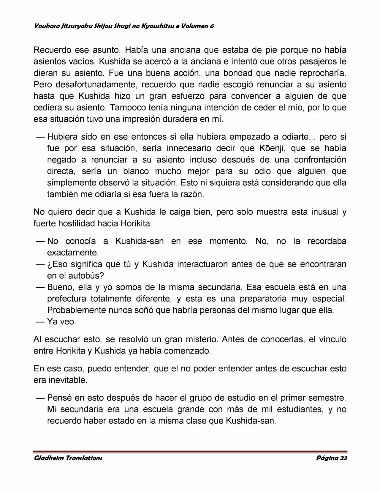 Página 23 del Manga